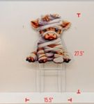 Yard Art, Metal Halloween Mummy Highland Cow