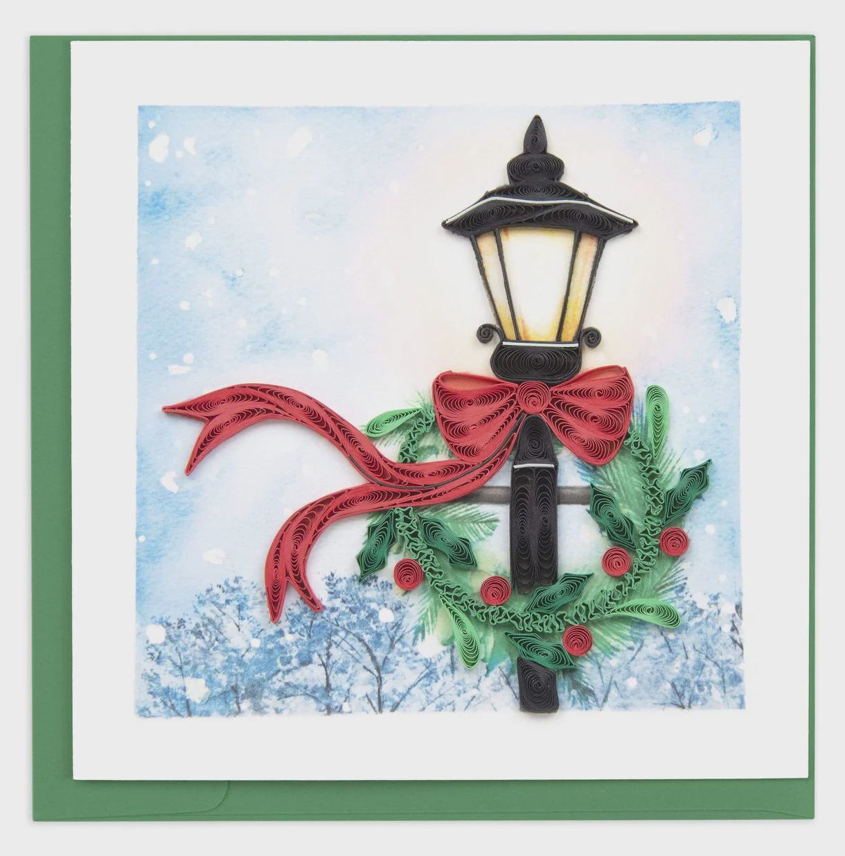 Quilling Card, Holiday Lamp Post