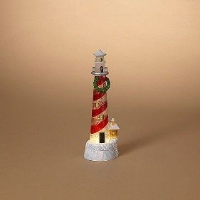 Snow Globe, Lighthouse 12" Lighted