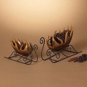 Sleigh, Antler 12" Metal Runners
