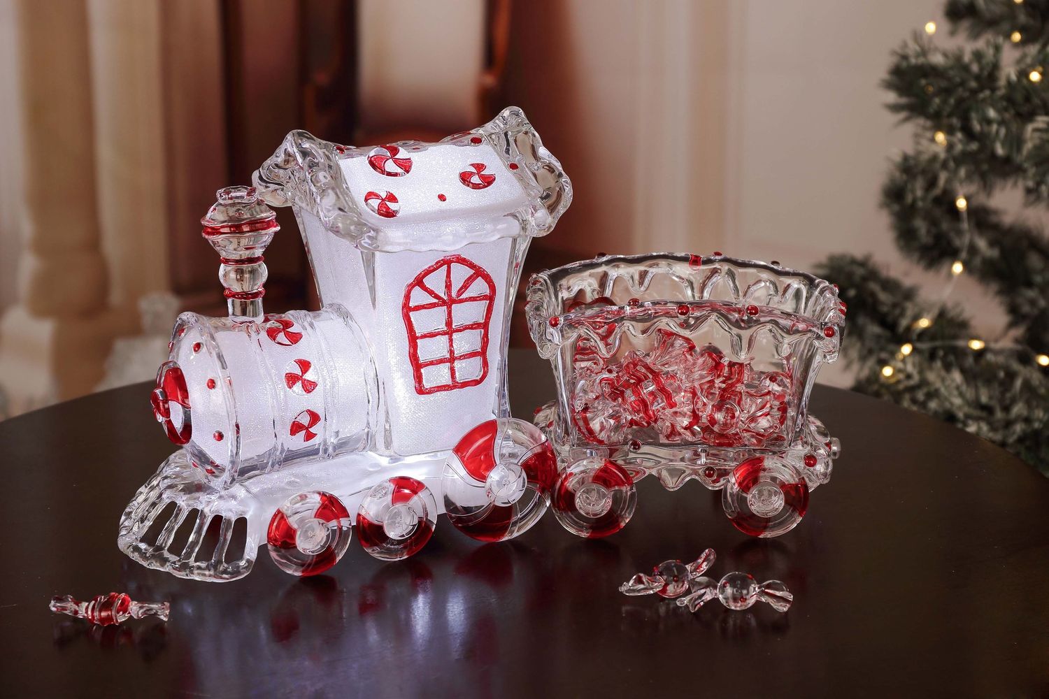 LED, Candy Train 2 pc Red/White