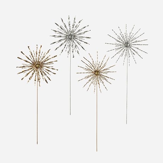 Pick, 18" Gold Starburst 4 Asst