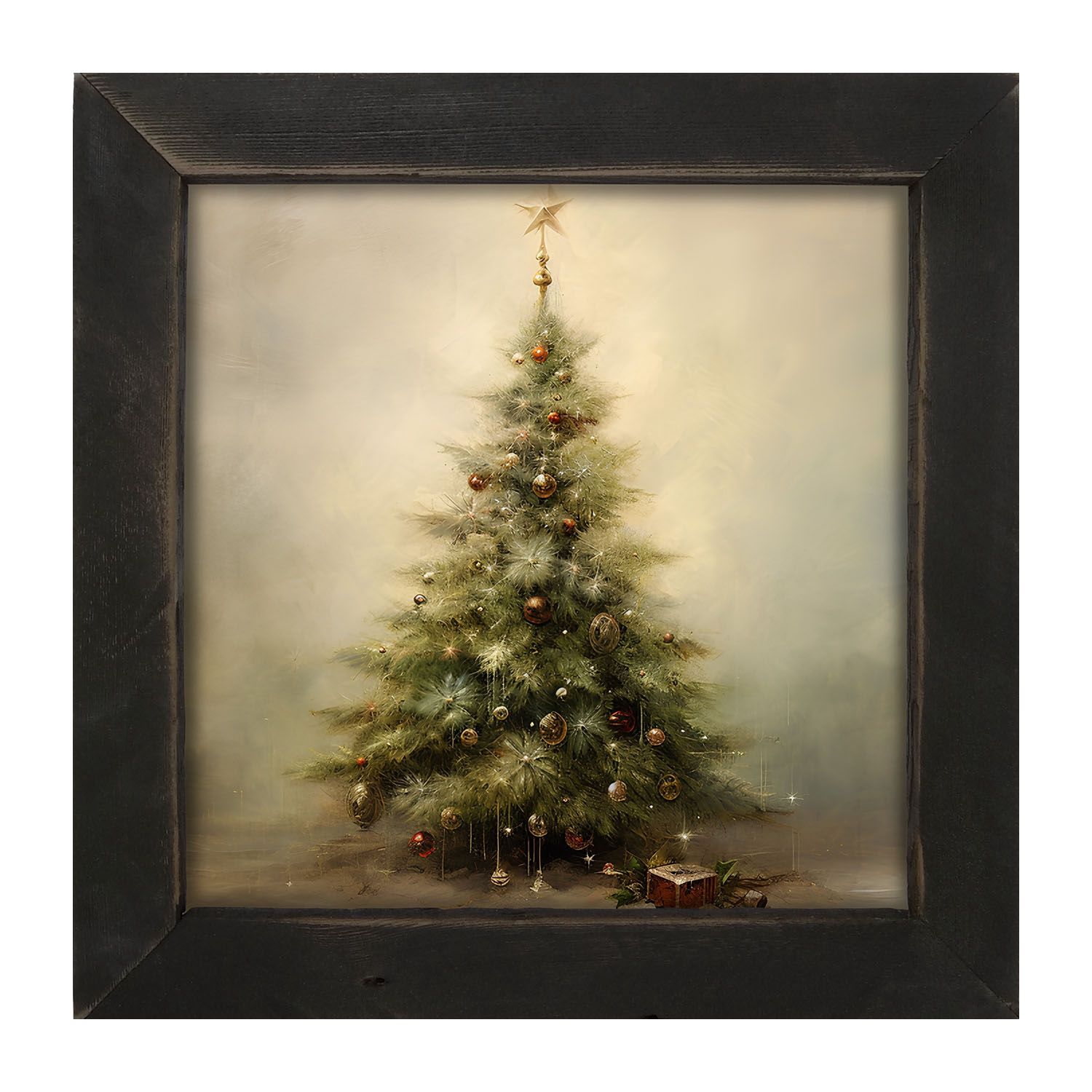 Picture, Christmas Tree w/Star 14x14