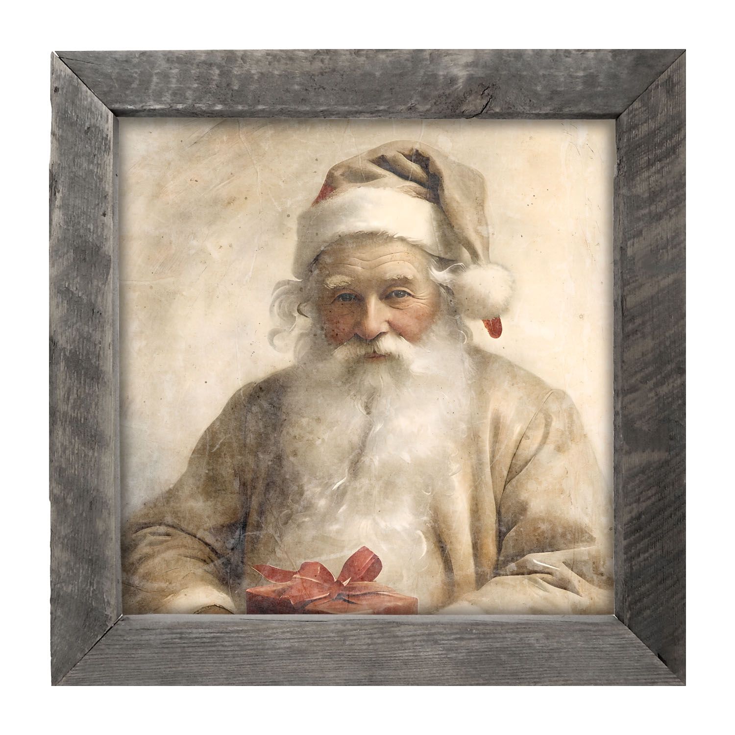 Picture, White Background Santa #6 14x14