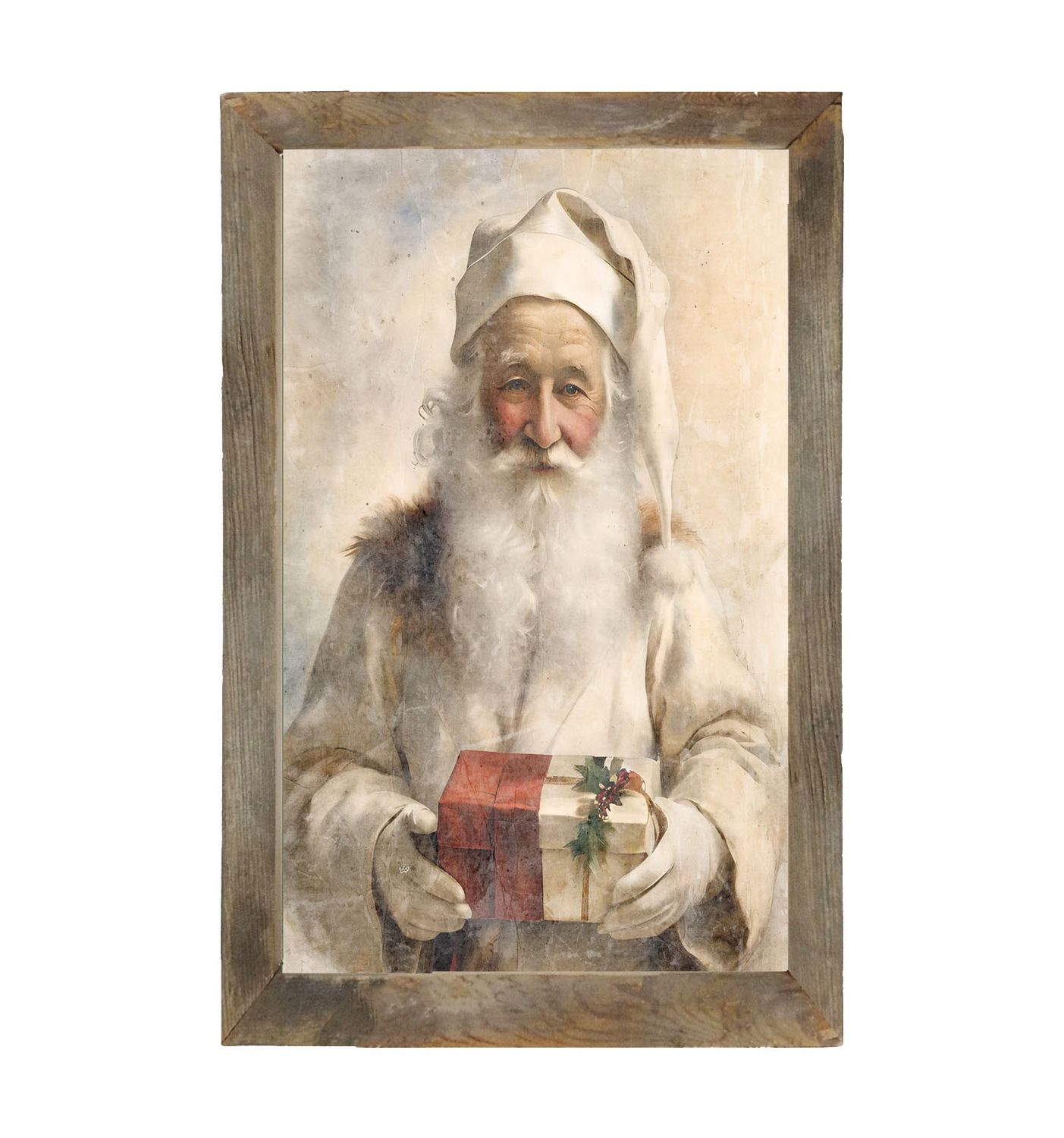 Picture, White Background Santa #5 34x18