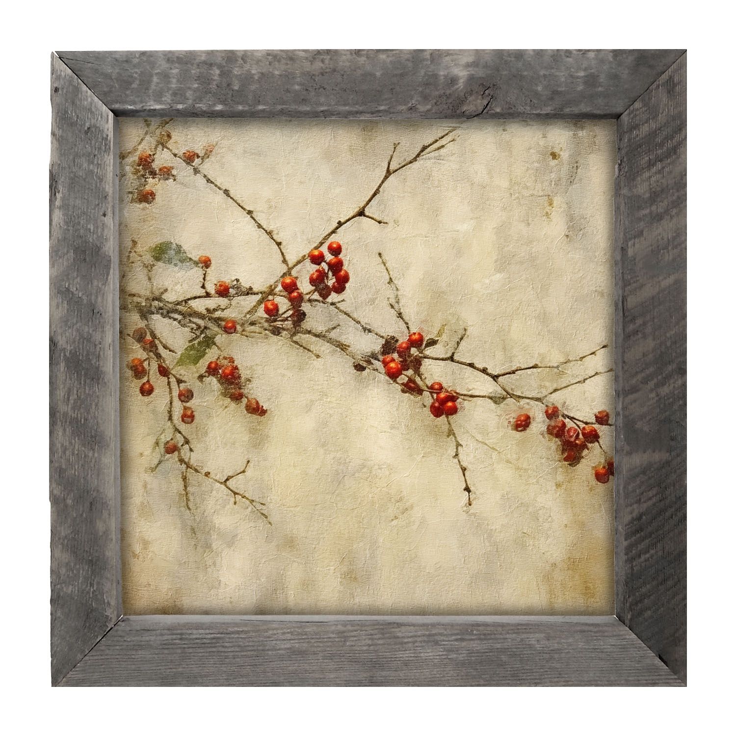 Picture, Holly Berry Branch 14x14