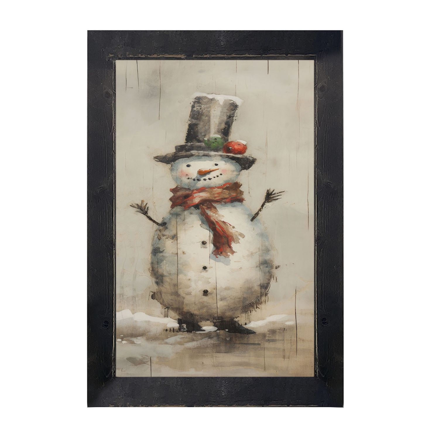 Picture, Snowman w/Red Scarf 16x25