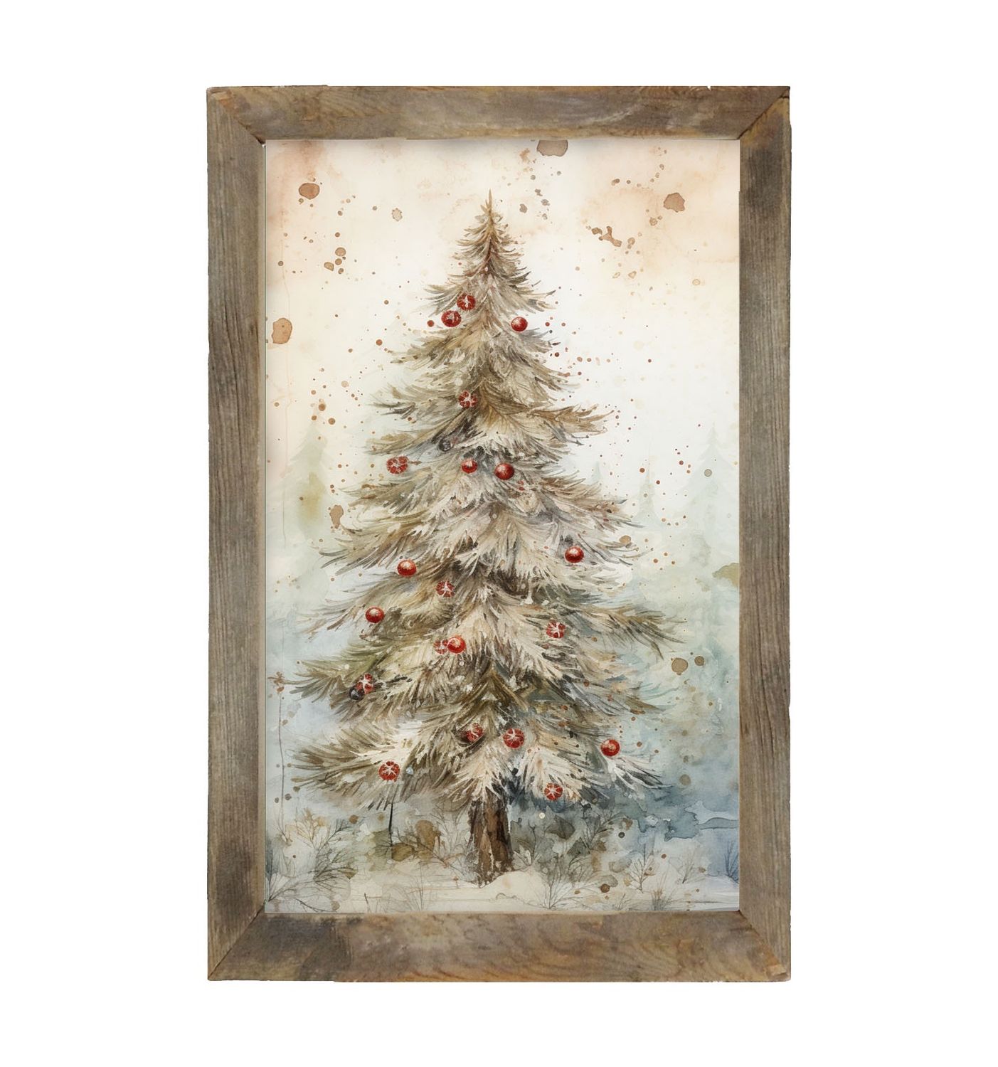 Picture, Vintage Christmas Tree 16x25