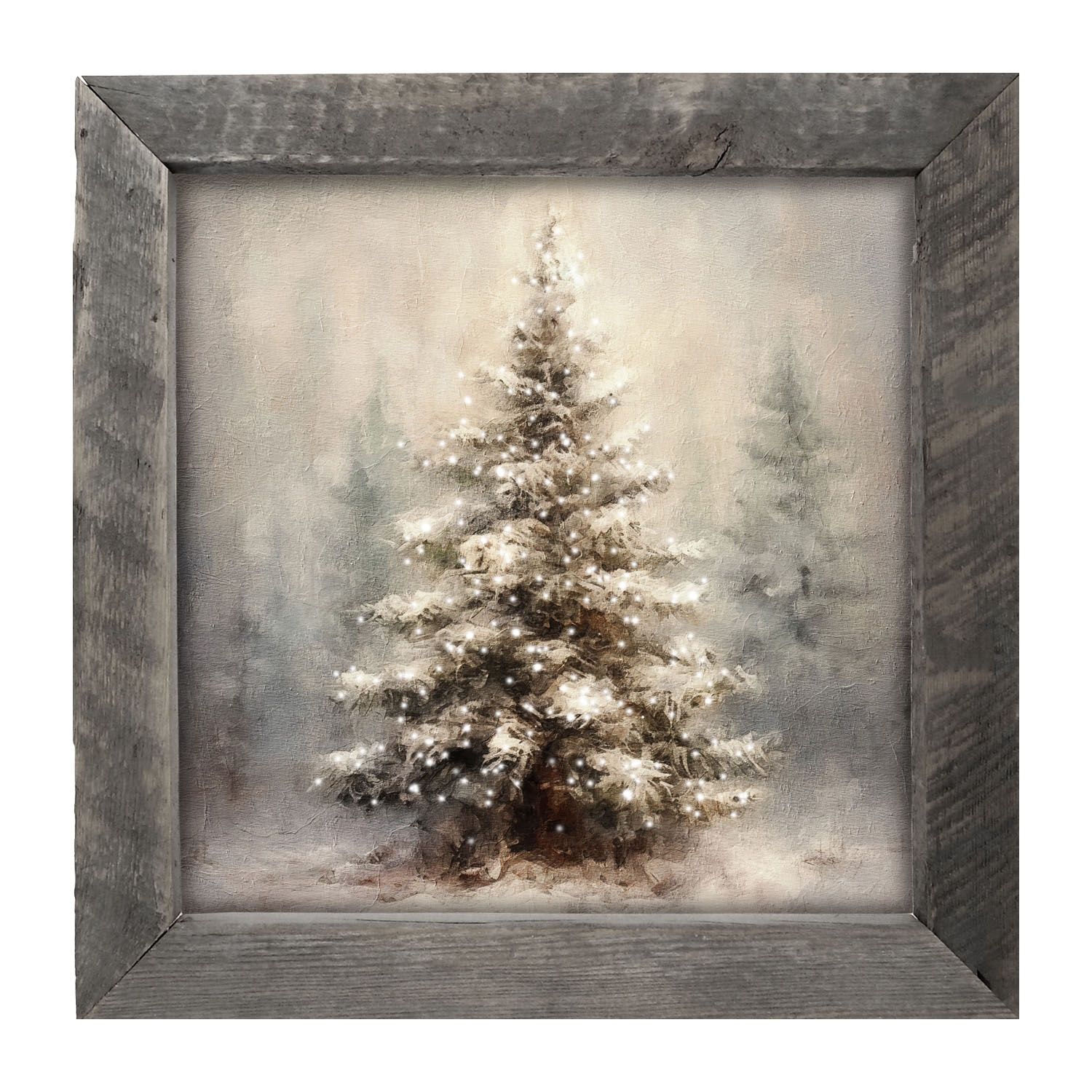 Picture, Painted Light Conifer 14x14