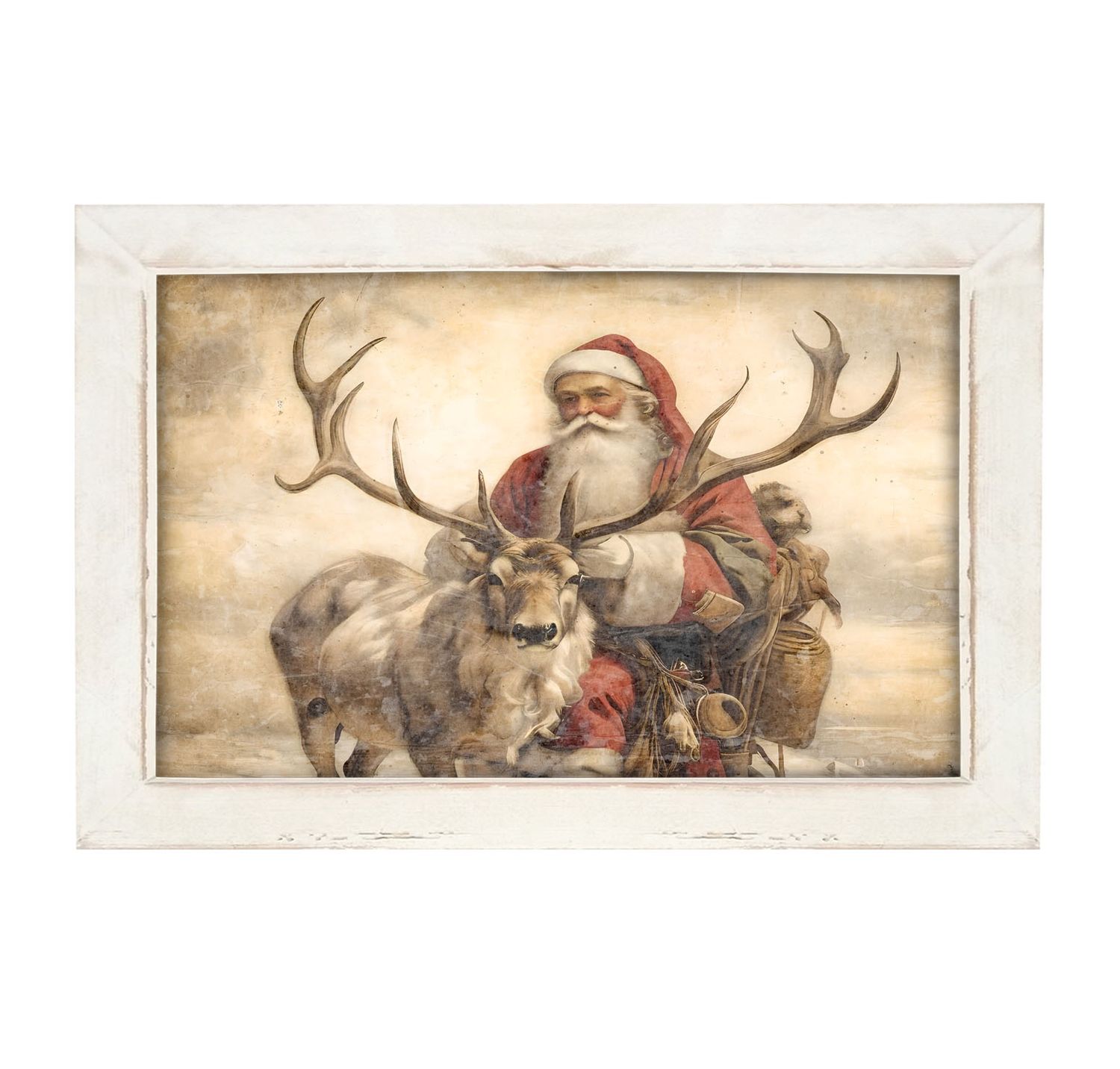 Picture, Reindeer w/Santa #1 16x25