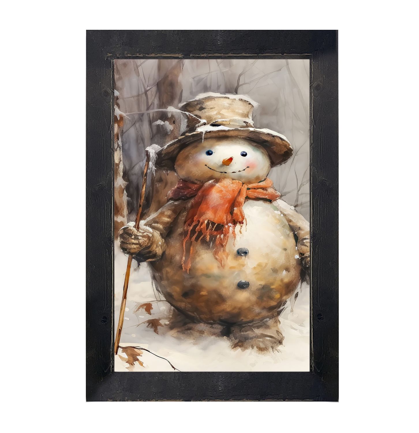 Picture, Rustic Snowman 22x45