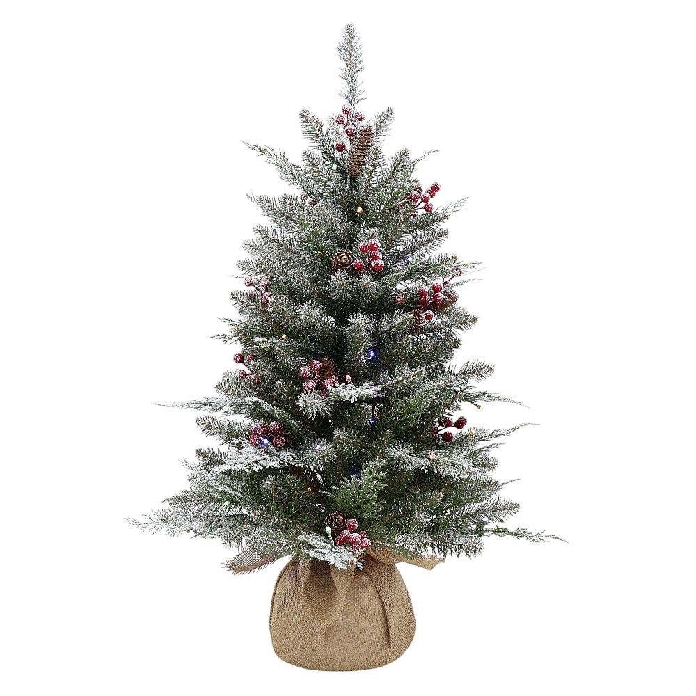 Tree, 3&#39; Green Mix Frosted Arizona Fir Pre-Lit