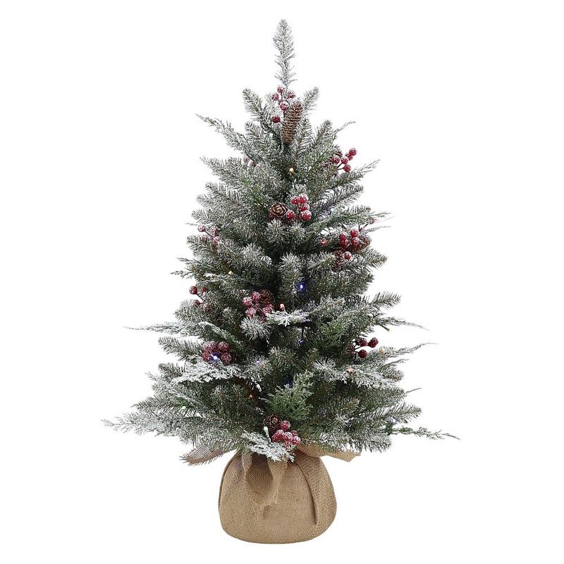 Tree, 3&#39; Green Mix Frosted Arizona Fir Pre-Lit