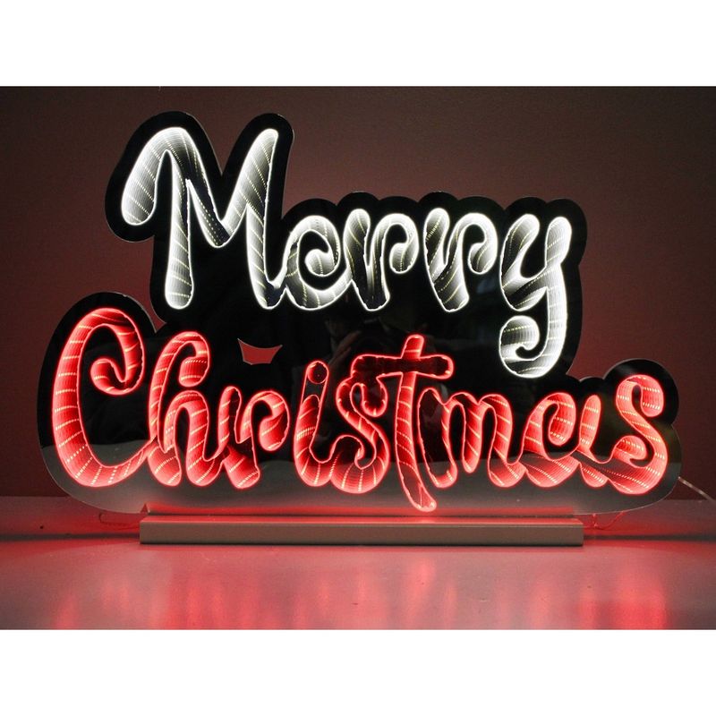 Infinity, &quot;Merry Christmas&quot; Red/White 16x24&quot;