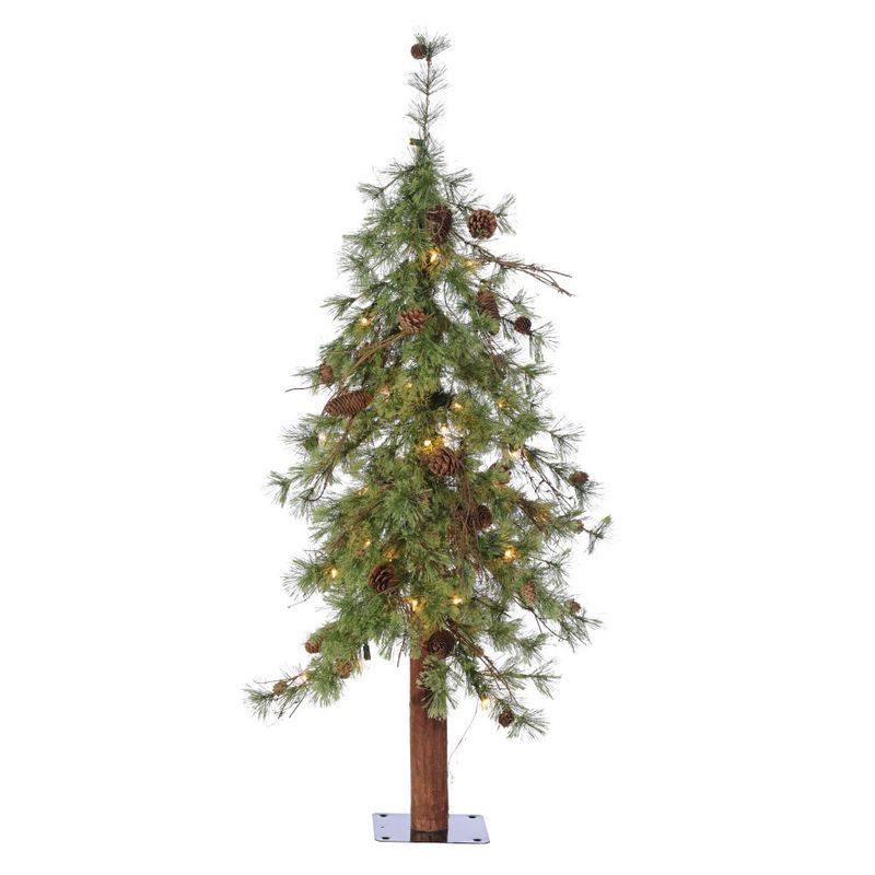 Tree, 4&#39;x28&quot; Sierra Mix Pine w/Wood Trunk
