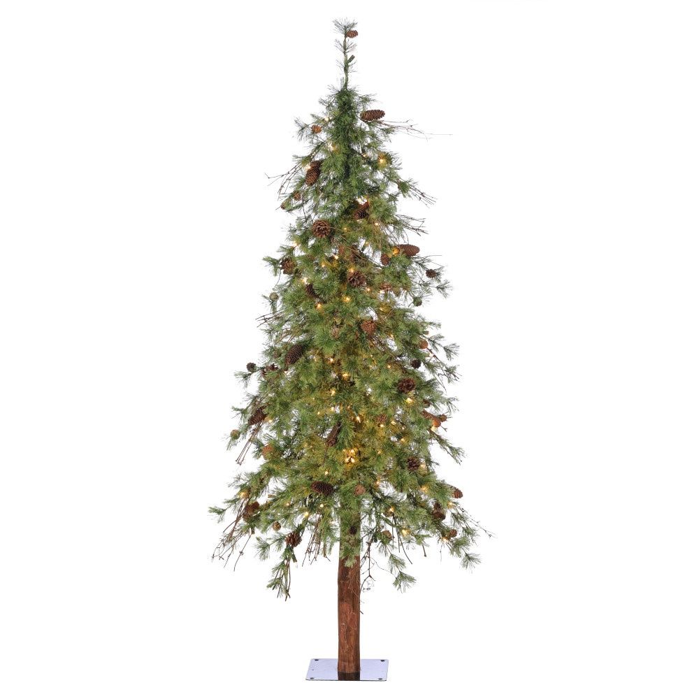 Tree, 6&#39;x38&quot; Sierra Mix Pine w/Log Center Pole