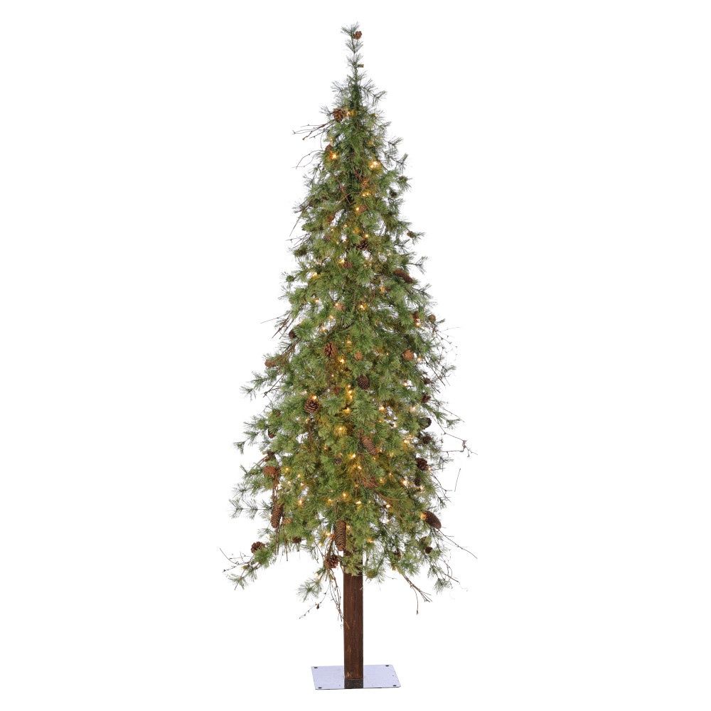 Tree, 7&#39;x42&quot; Sierra Mix Pine Wood Center Pole