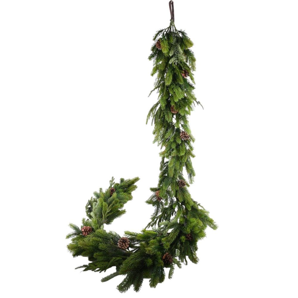 Garland, 9' Norfolk/Spruce/Juniper Greenery