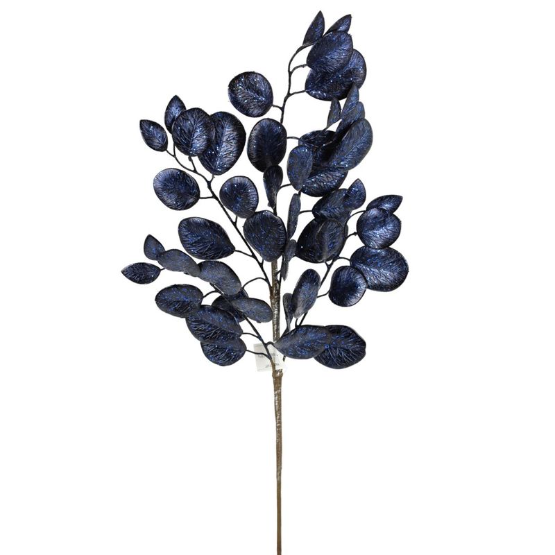 Spray, 26&quot; Navy Metallic Leaf