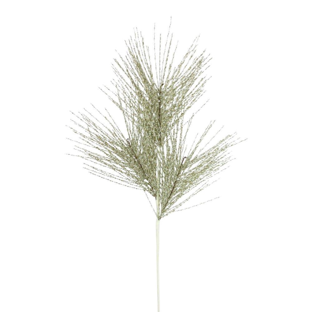 Spray, 32&quot; Platinum Tinsel Grass