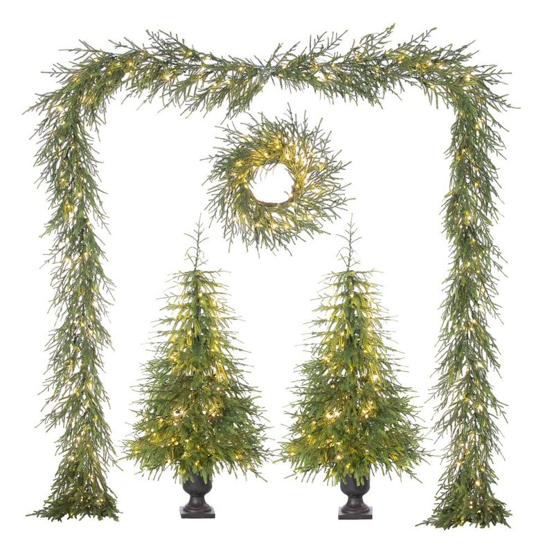 Norfolk Pine Entry 5pc Set Pre-Lit