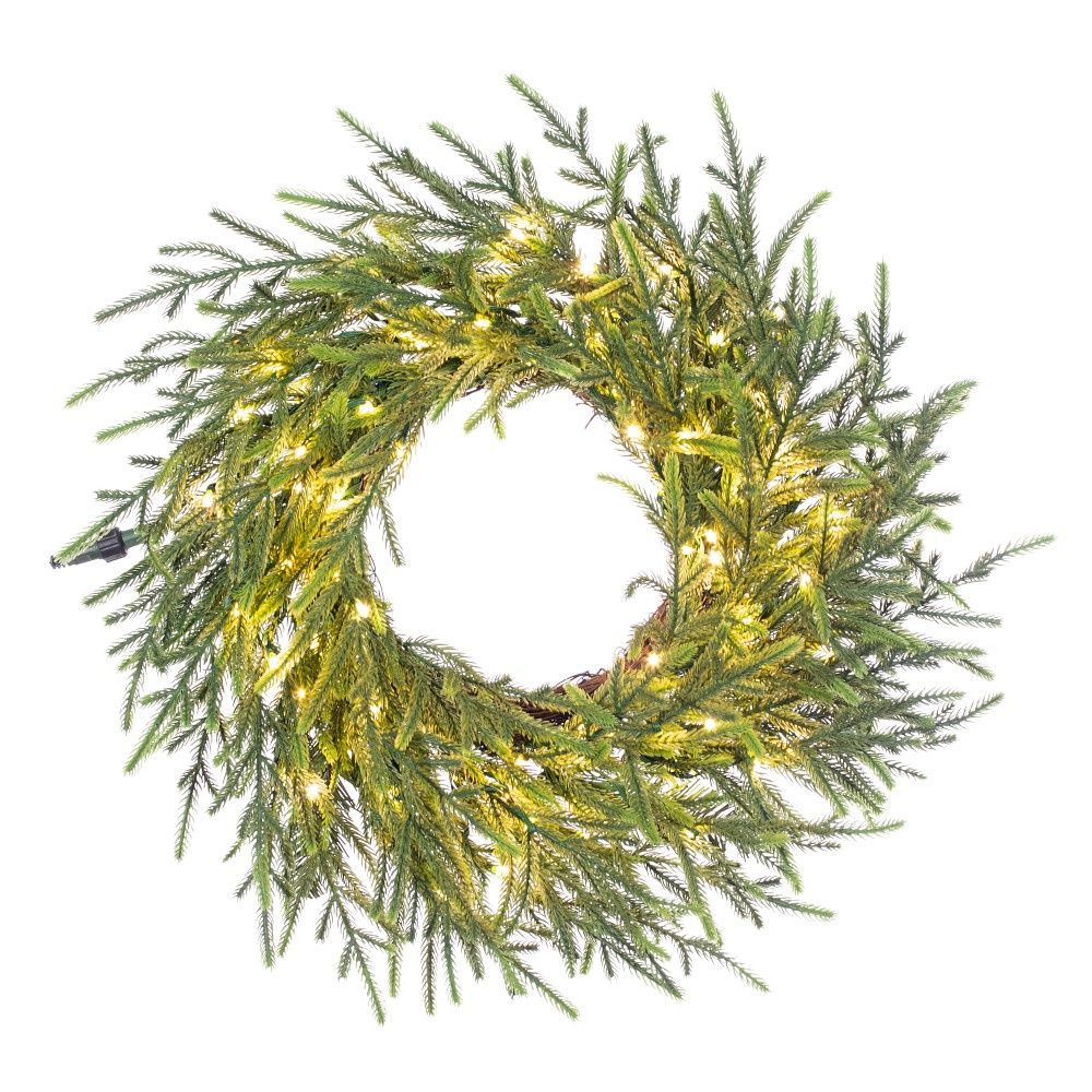 Wreath, 30&quot; Norfolk Pre-Lit
