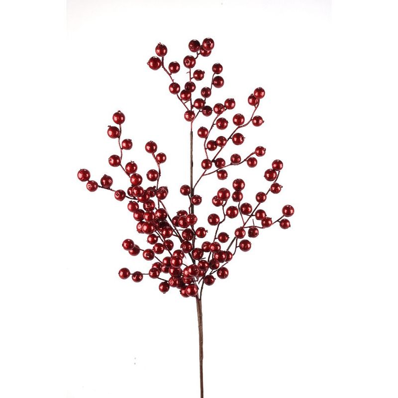 Spray, 29&quot; Cranberry Metallic Crabapple WR