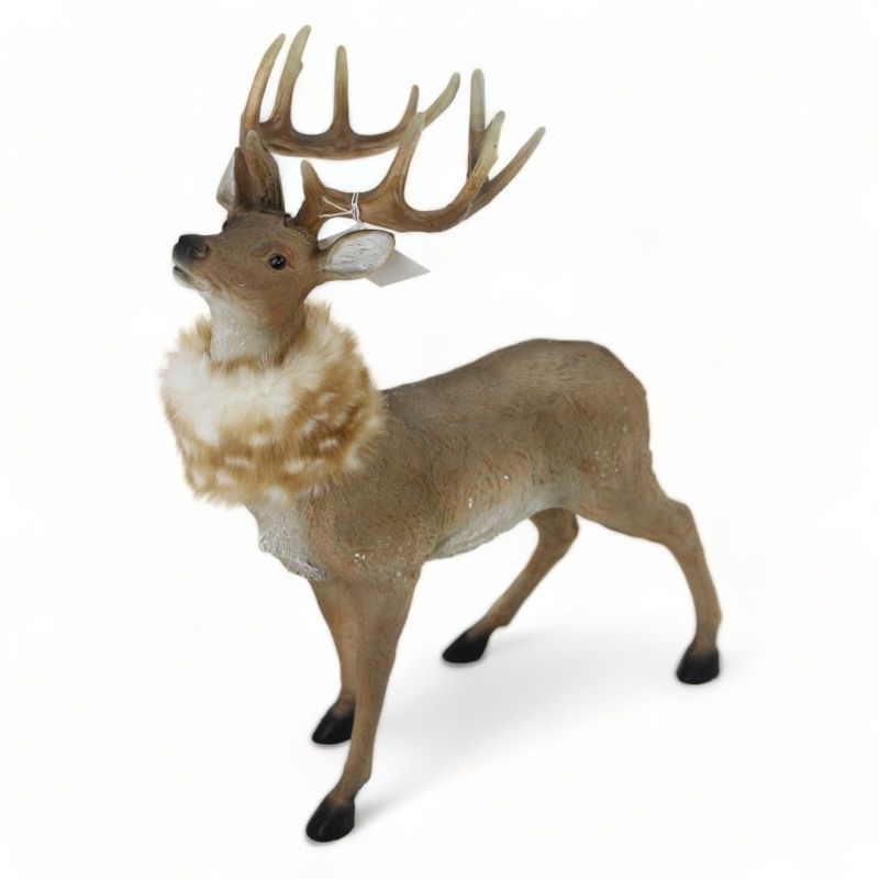 Deer, Natural 17.75"x15" Standing