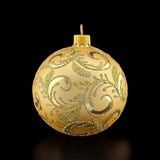 Ornament, Gold Blown Glass Modern Design