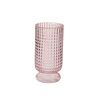 Vase, Tristan Pink Sq. Textured 3.75"x8"