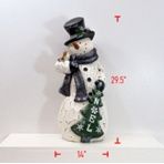 Yard Art, Snowman w/Gray Scarf 28&quot; Light Up
