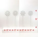 Yard Art, 4 Asst Christmas Snowflakes 35&quot;