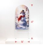 Yard Decor, Christmas Metal Snowman Scene 41&quot;