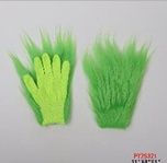 Gloves, Green Fuzzy Grinch Pair