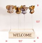 Pick, 4 Asst Wood Angel/ .