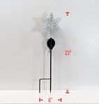 Yard Decor, 23" Solar Christmas Snowflake