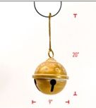 Bell, Gold Metal Christmas 7"