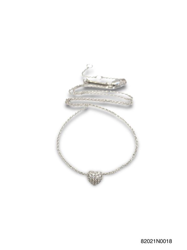 Necklace, Gemma Baby Gld/ WG