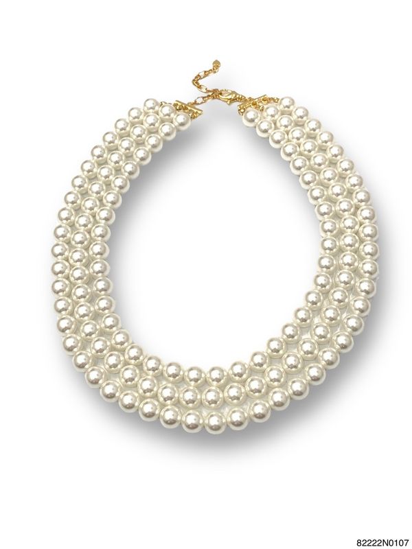 Necklace, Bella Triple Strands 10mm
