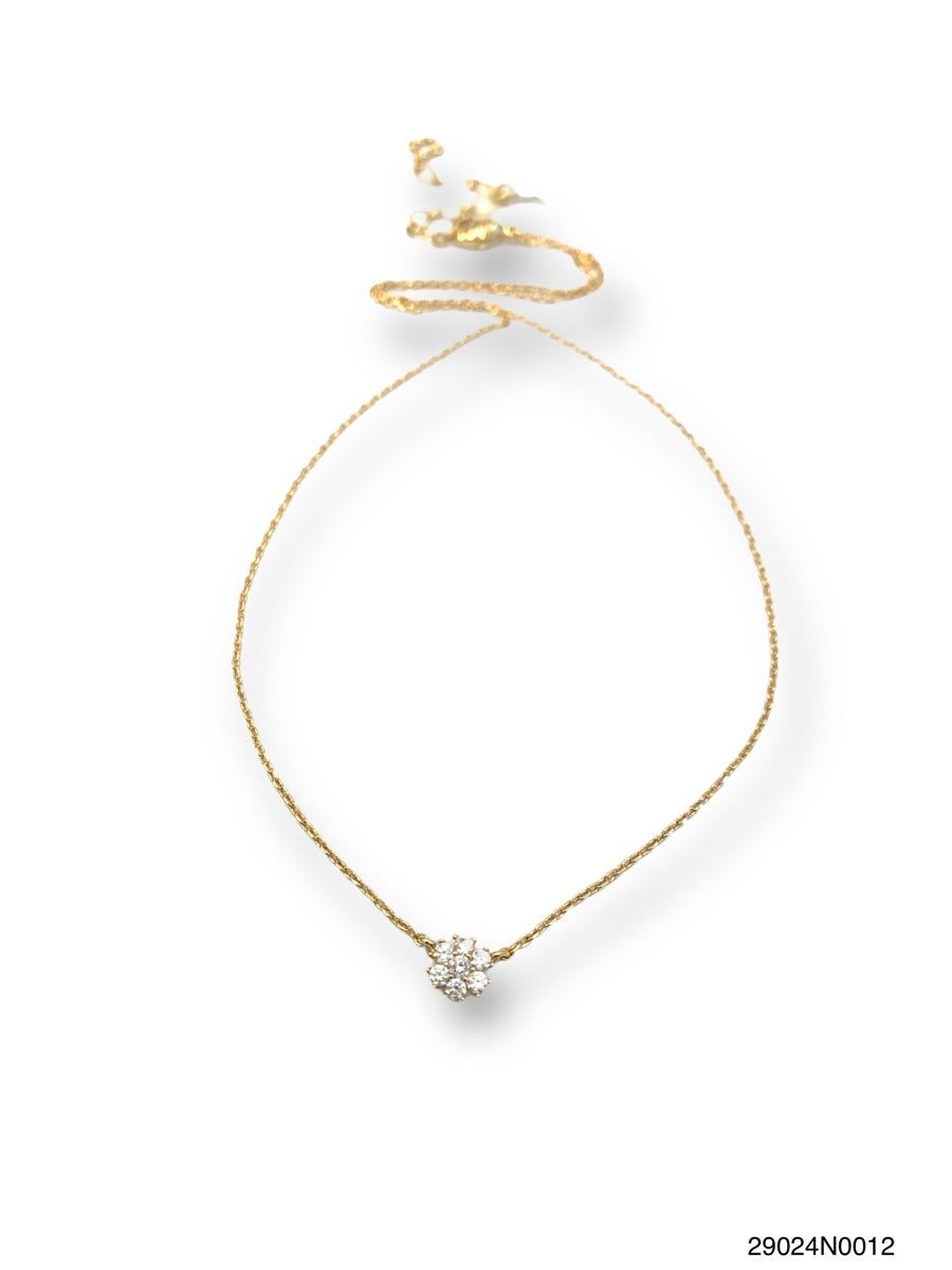 Necklace, Petite Daisy (Available in Gold &amp; White Gold)