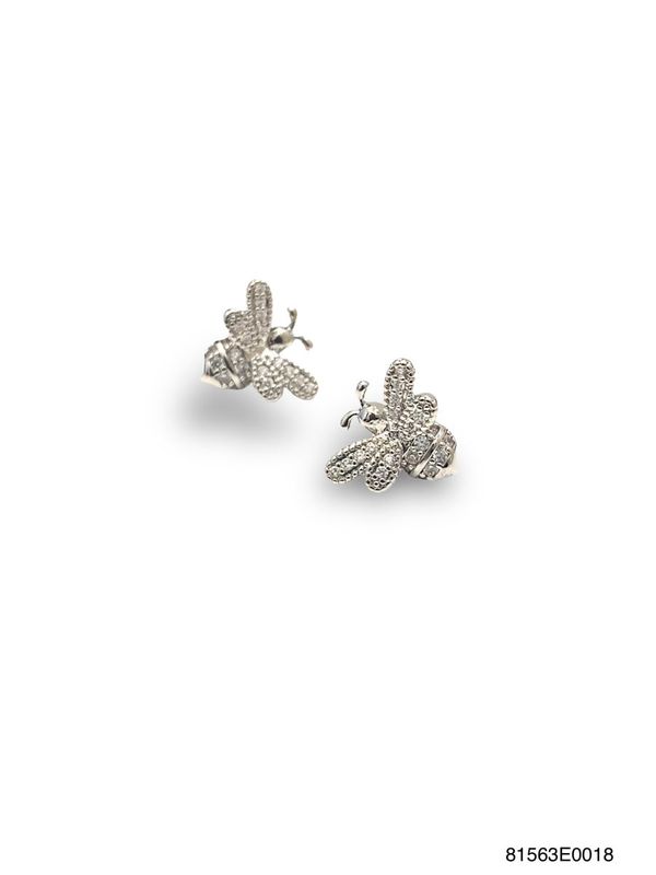 Earrings, Bee Happy Stud (Available in Gold &amp; White Gold)