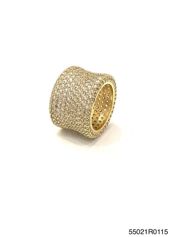Ring, Micropaved CZ Eternity (Available in White Gold &amp; Gold Size) 8