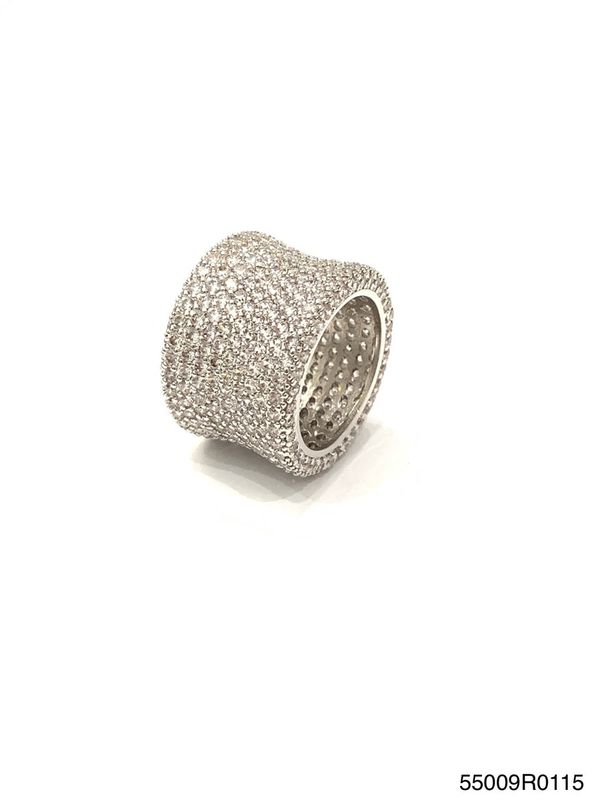 Ring, Micropaved CZ Eternity (Available in White Gold &amp; Gold Size) 8