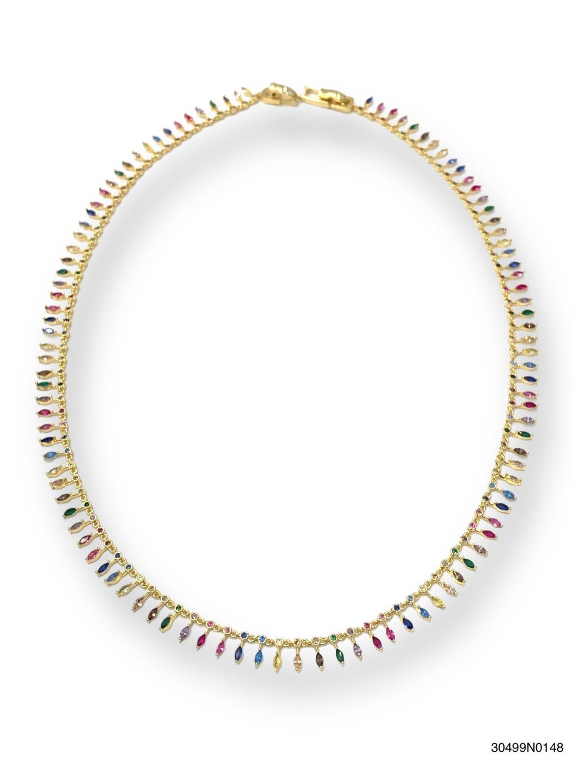 Necklace, Isabella Gold, Multi