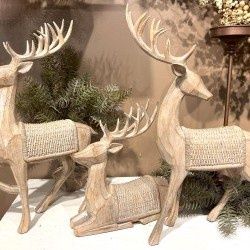 Deer, Set/3 Brown 13&quot;x5x19&quot;