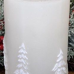 Water Candle, White Pine Tree 4x8&quot;