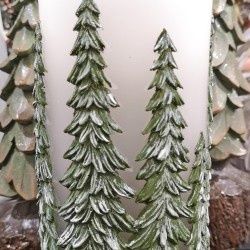 Water Candle, Green Pine Tree 4x8&quot;