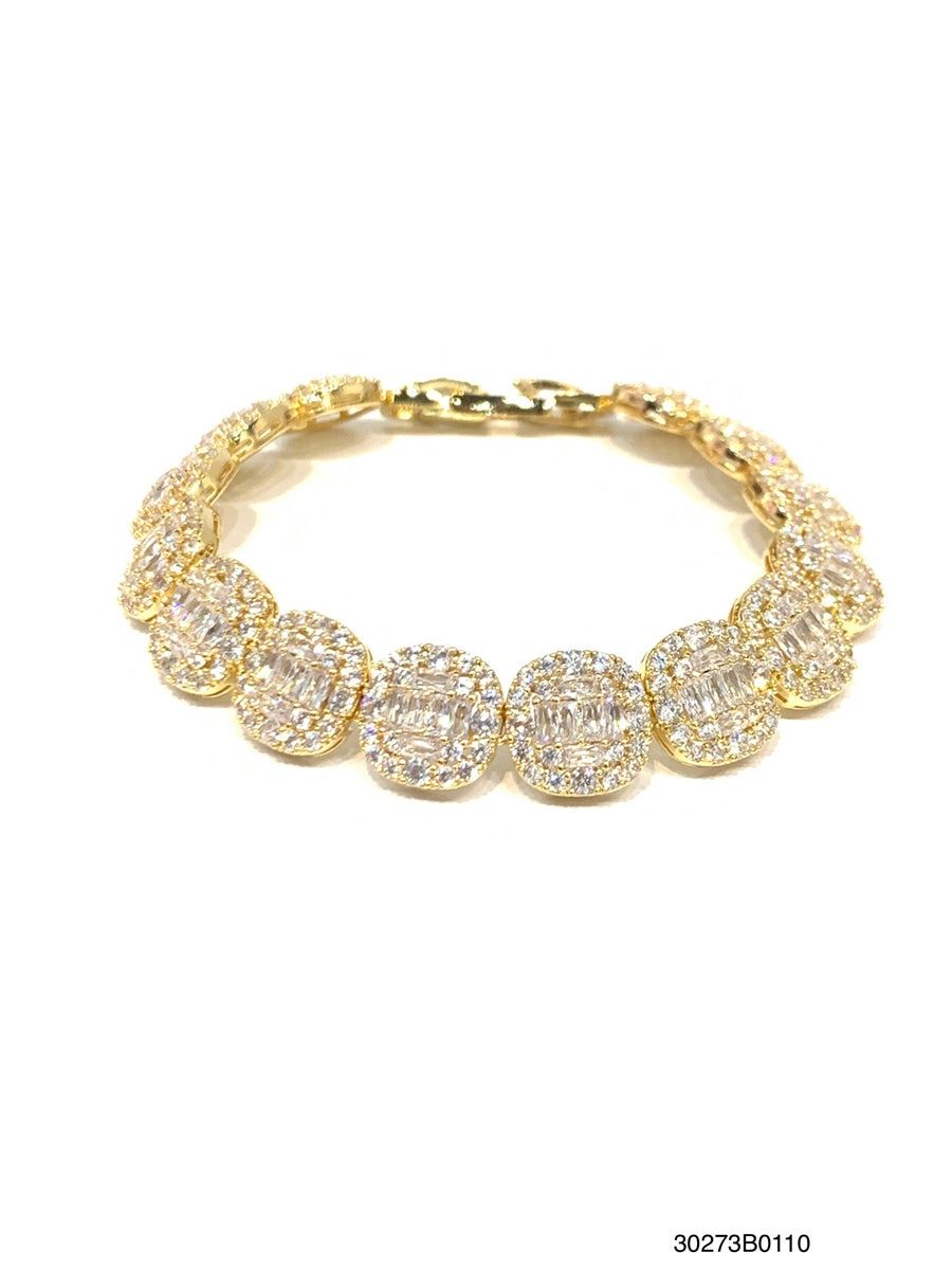 Bracelet, Emma Tennis (Available in Gold, White Gold and Gun Metal)