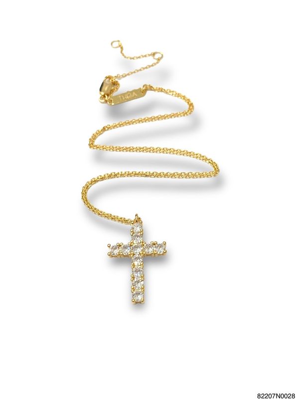 Necklace, Julia Cross (Available in Gold, Rose Gold &amp; White Gold)