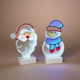 Infinity, 11" Holiday Santa/Snowman 2 Asst